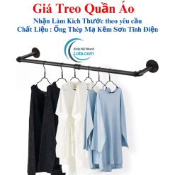 Giá Treo Quần Áo Kệ Treo Quần Áo Chất Liêu Thép Mạ Kẽm Sơn Tĩnh Điện Lota KTT030-1T