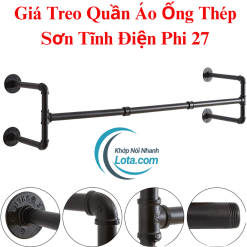 Giá Treo Quần Áo Kệ Treo Quần Áo Chất Liêu Thép Mạ Kẽm Sơn Tĩnh Điện Lota KTT029-1T